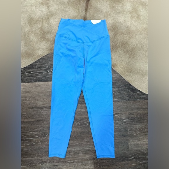 OFFLINE By Aerie Real Me High Waisted Crossover Legging Blue Sz Large 7/8 NWT - Picture 3 of 8